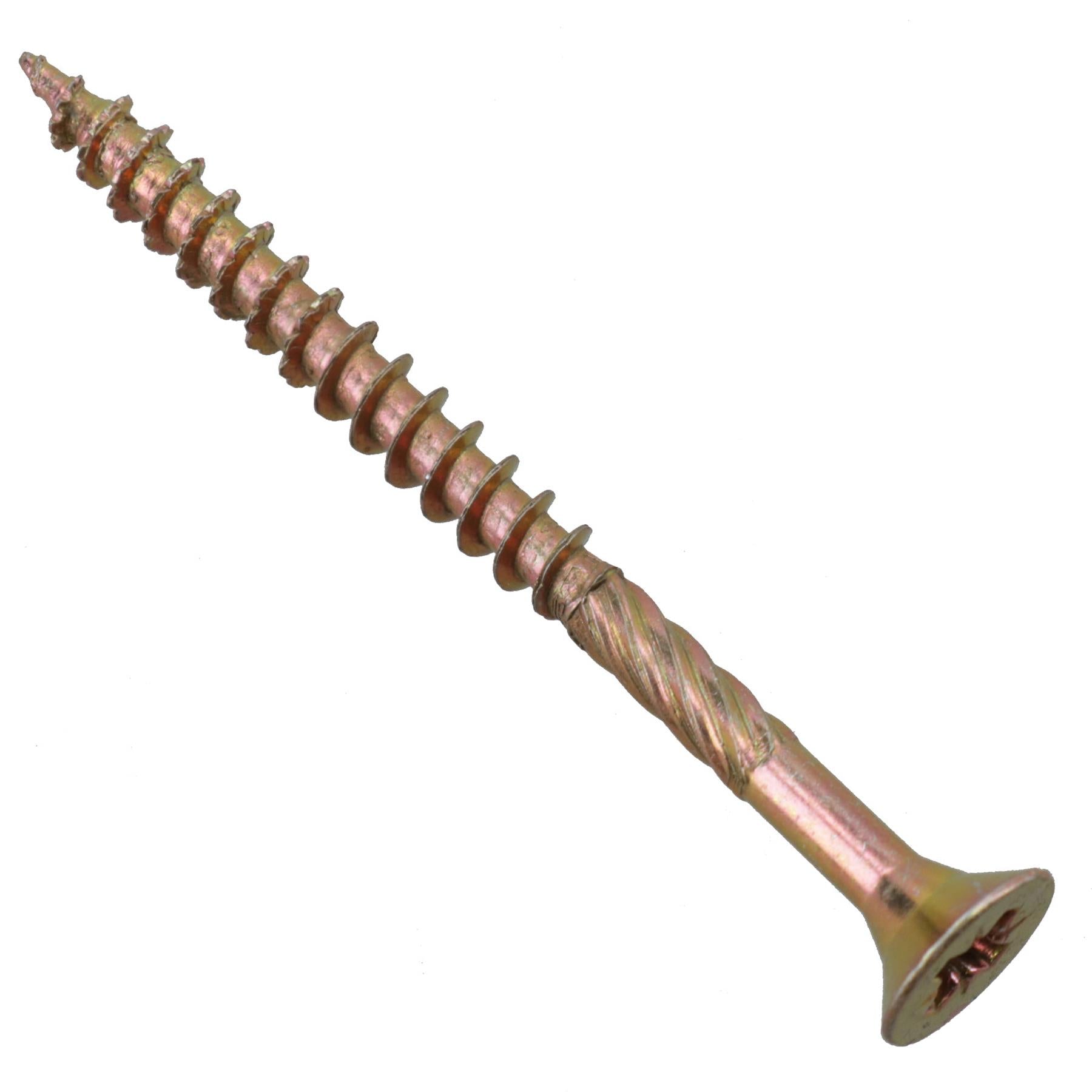 Countersunk Wood Screws 4.0 x 50mm Serrated Edge Prevent Splitting PZ2