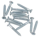 3.5mm x 25mm PZ2 Countersunk Wood Screws Fasteners with Raw Plugs