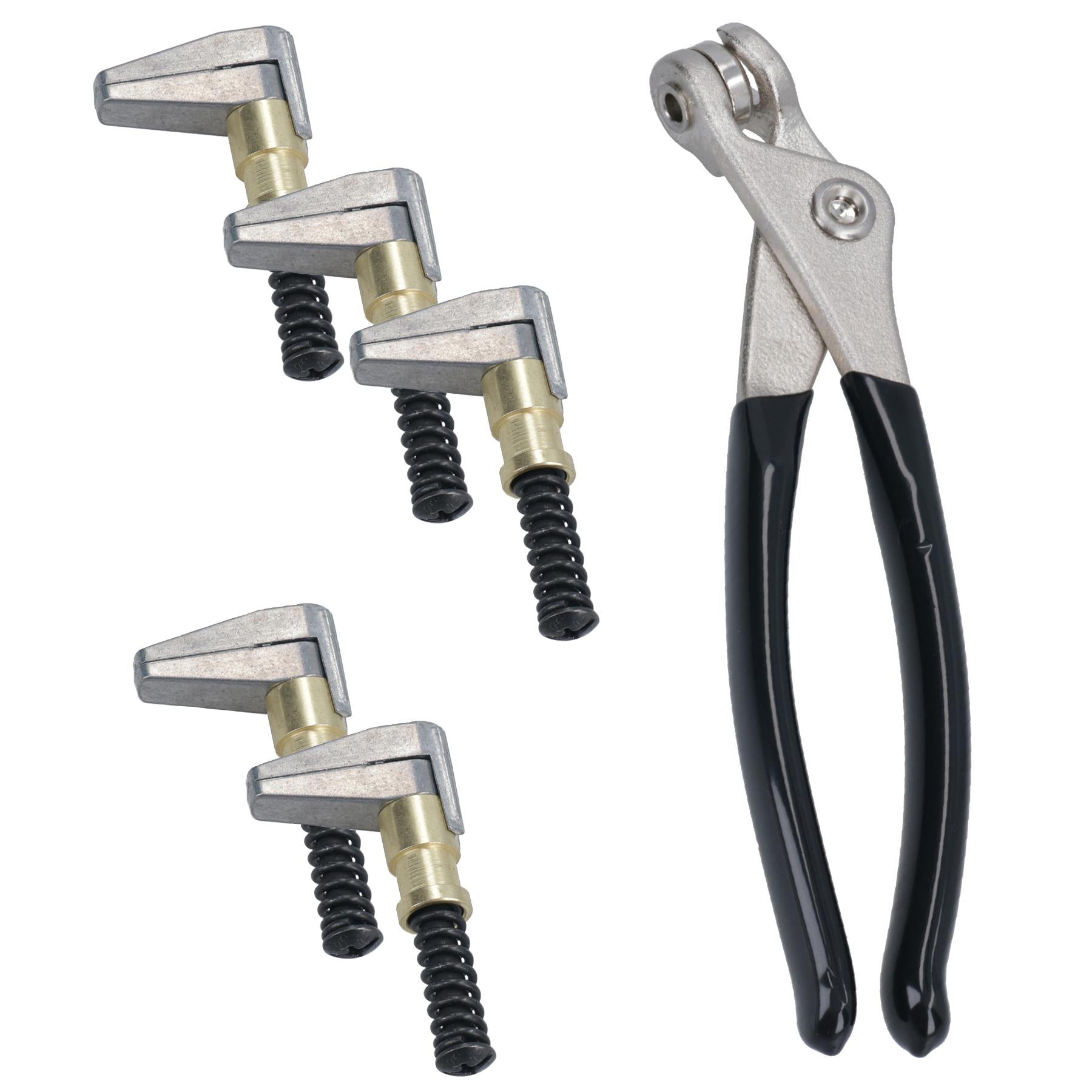 Cleco Side Edge End Clamps Fasteners Grips 19mm Open 25mm Depth + Pliers