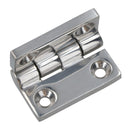 Polished Door Butt Hinge Stainless Steel 38mm x 38mm 316 Marine Cabin