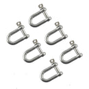 D Shackle Dee Link M6 - M12 Galvanised Steel Lifting Towing Rigging Pin Loop