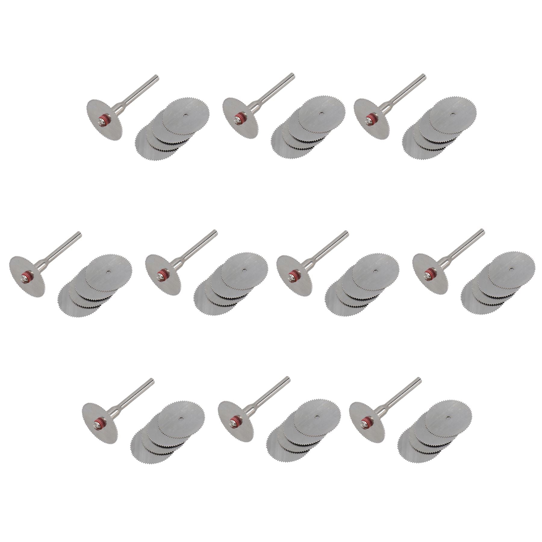Rotary Tool HSS Saw Blade Cutting Circular Discs Set 22mm with 3.17mm Mandrel