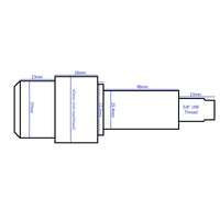 Trailer Stub Axle for 1in Shaft for Taper Bearing Hubs heavy Duty Weld On