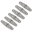 Polished Door Strap Hinge Stainless Steel 27mm x 103mm 316 Marine Cabin