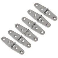 Polished Door Strap Hinge Stainless Steel 27mm x 103mm 316 Marine Cabin
