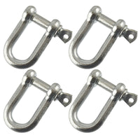 D Shackle Dee Link M6 - M12 Galvanised Steel Lifting Towing Rigging Pin Loop
