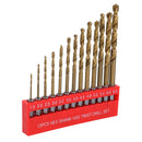 Metric Titanium Drill Bit Set With 1/4" Hex Shank 1.5 - 6.5mm 13pc