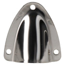 Air Vent Scoop Drain Cover Clamshell Shell Shaped Polished Stainless Steel 45mm