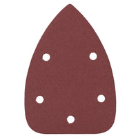 Hook And Loop Detail Sanding Pads Discs 140mm Triangular 120 Grit Fine 200pc