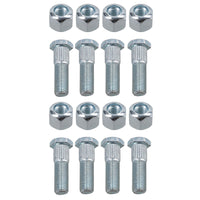 Pack of 8 3/8" UNF Wheel Studs And Nuts For 4" PCD Trailer Suspension Hubs
