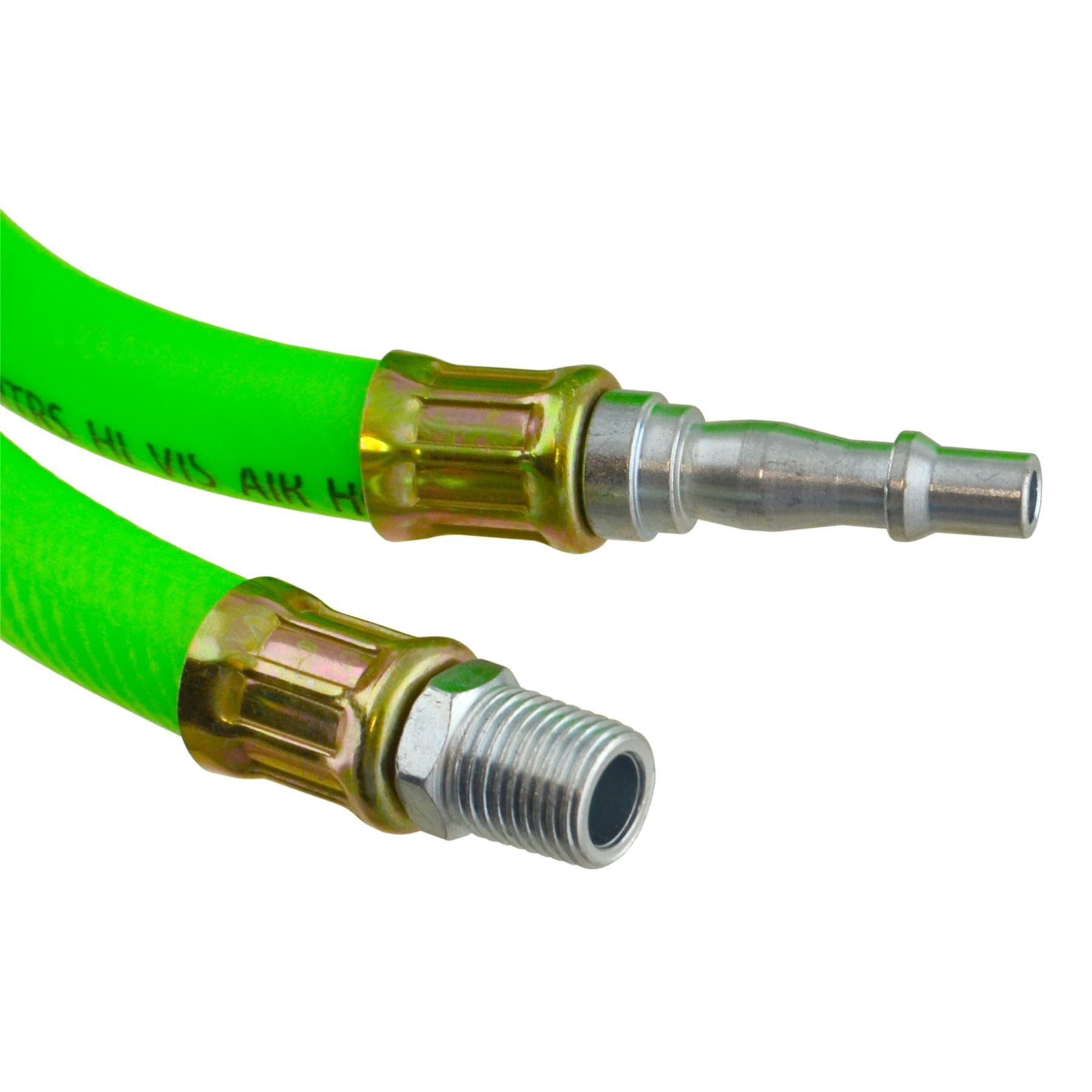 Airline Air Hose High Vis 8mm 15m 50ft Compressor with Quick Release Fittings