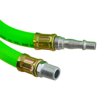 Airline Air Hose High Vis 8mm 15m 50ft Compressor with Quick Release Fittings