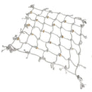 Large White Cargo Net With Wooden Blocks Bird Cage Accessory Climbing Toy