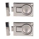 Door Lock Locker Catch Flush Lifting Ring Handle Marine Stainless Steel 316