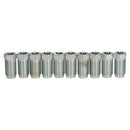 Long Steel Male Brake Pipe Union Fittings 1/2" x 20 UNF for 1/4" Brake Pipe 10pc