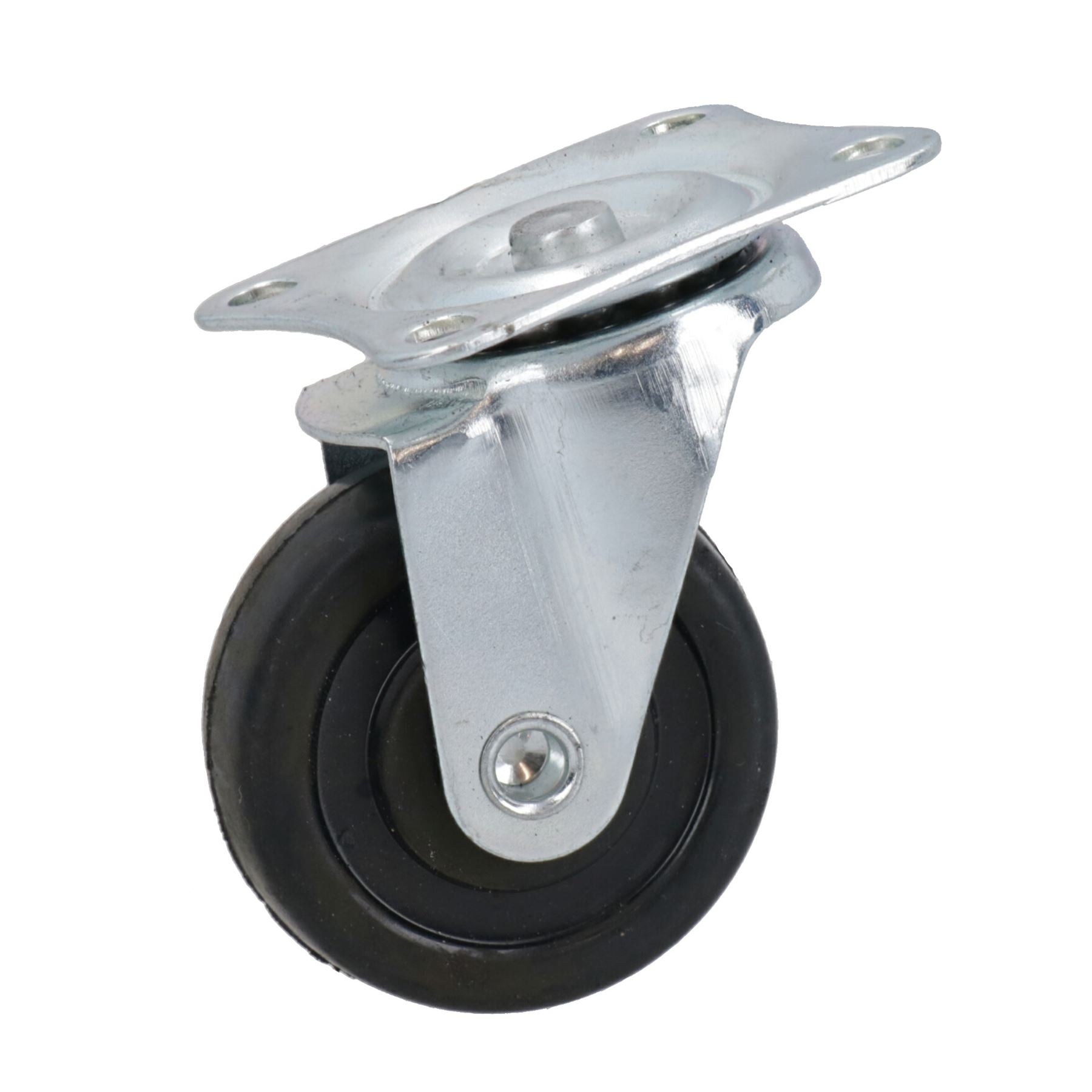 40mm Castor Wheel 4pc Trolley 2 x Fixed & 2 x Swivel Office Rollers TE372