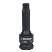 1/2" Drive Male Torx Star Extra Long Deep Impact Sockets 78mm T20 – T70