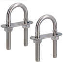 M8 28mm x 75mm U-Bolts / N-Bolts Stainless Steel Marine Grade Boat Trailer