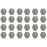 4mm / 6mm Simplex Wire Rope Clamps Grip Zinc Plated Cable Loop Clamp