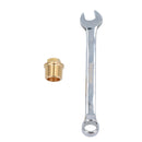 Brass Boat Drain Plug & Spanner Speedboat Rib Garboard Bung Transom Plug