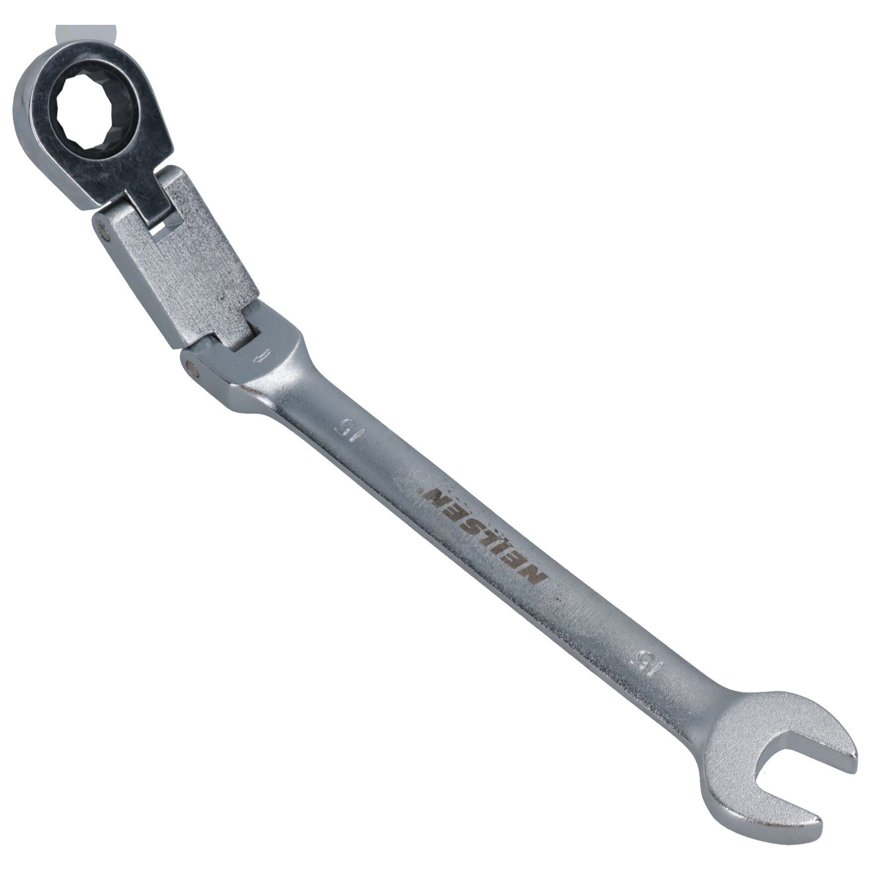 Metric Double Jointed Flexi Ratchet Combination Spanner Wrench 72 Teeth